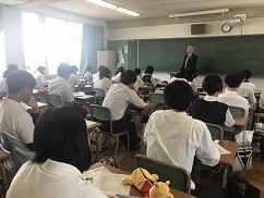 2018(平成30)年6月14日(木) 大阪府立渋谷高等学校にて