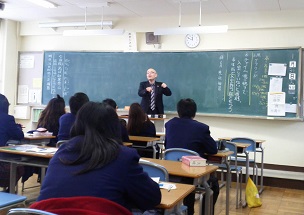 2017(平成29)年1月31日(火) 大阪府立勝山高等学校にて
